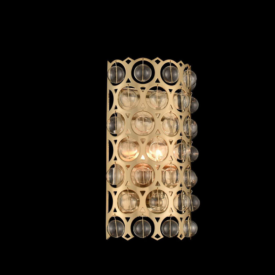 Allegri by Kalco Lighting Wall Sconces Brushed Champagne Gold / Firenze Clear Vita 1 Light Wall Sconce From Allegri by Kalco Lighting 032220