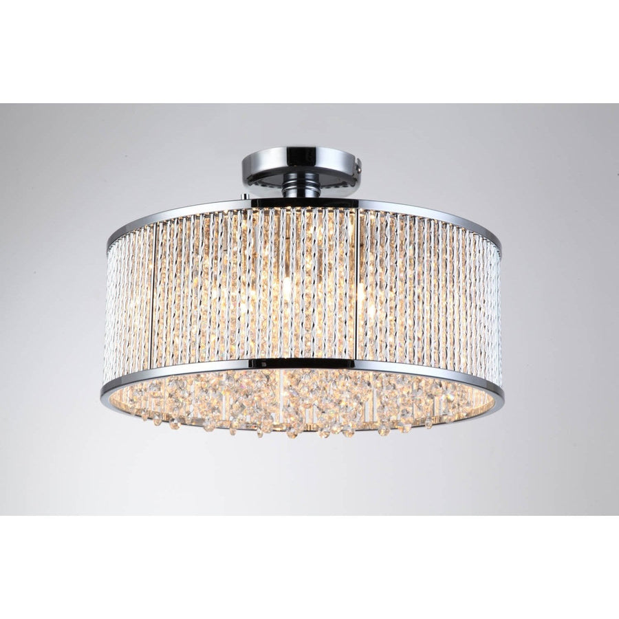 Bromi Design Crystalline 6 Light Semi Flush Mount Ceiling Light B8512-6 | Chandelier Palace - Trusted Dealer