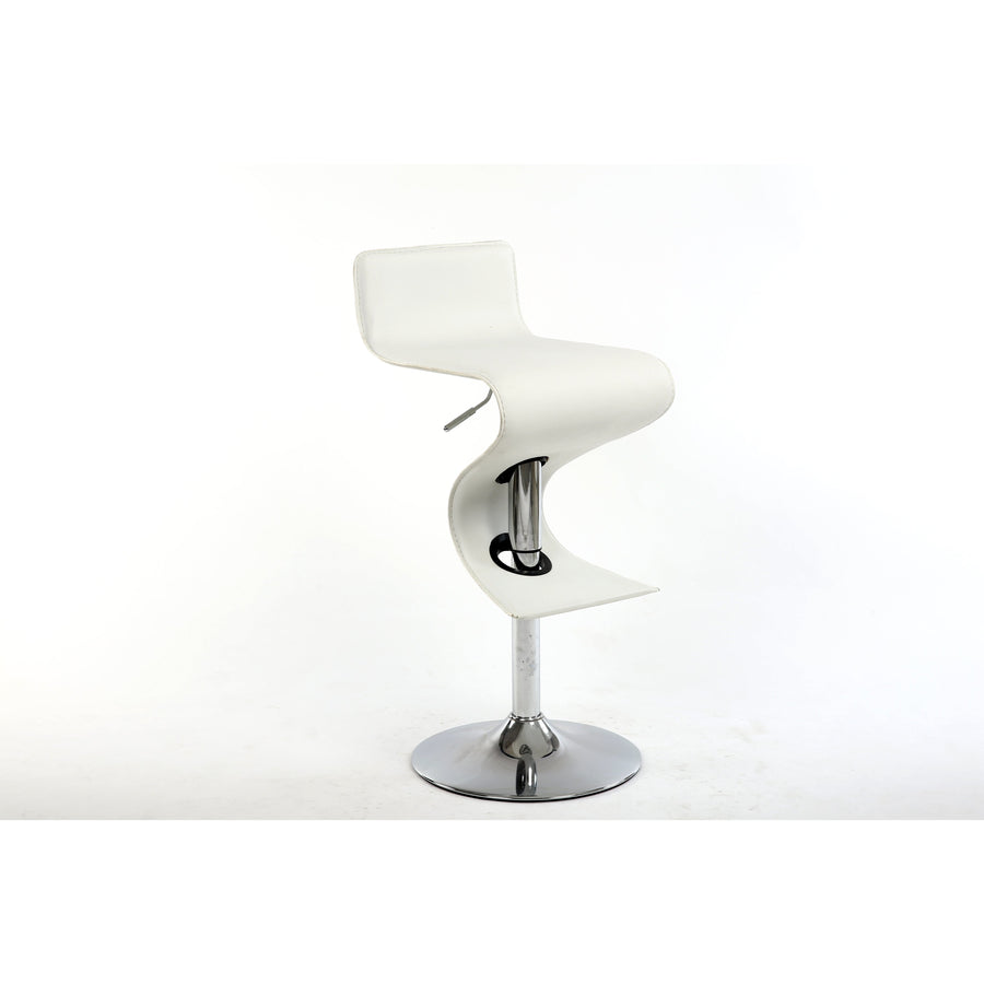 Bromi Design King White Adjustable Height Bar Stool BF2620WH | Chandelier Palace - Trusted Dealer