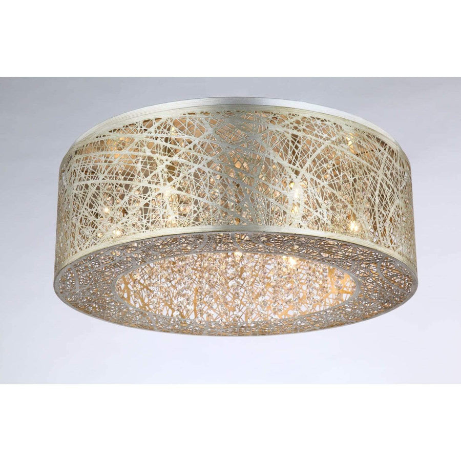 Bromi Design Flush mounts Silver/Gold / Metal, Crystal Royal 9 Light Gold Pendant By Bromi Design B8103G