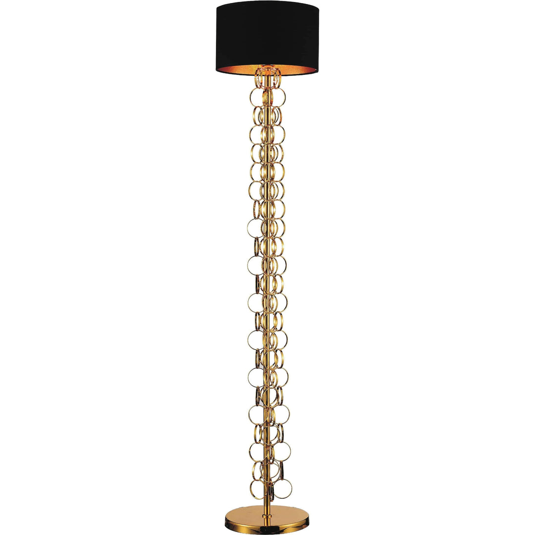 CWI Lighting Floor Lamps Gold Chained 1 Light Floor Lamp with Gold finish by CWI Lighting 5627F11G
