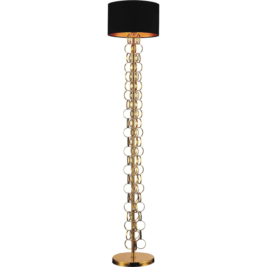 CWI Lighting Floor Lamps Gold Chained 1 Light Floor Lamp with Gold finish by CWI Lighting 5627F11G