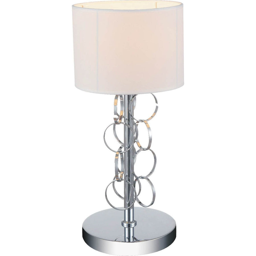 CWI Lighting Table Lamps Chrome Chained 1 Light Table Lamp with Chrome finish by CWI Lighting 5627T8C