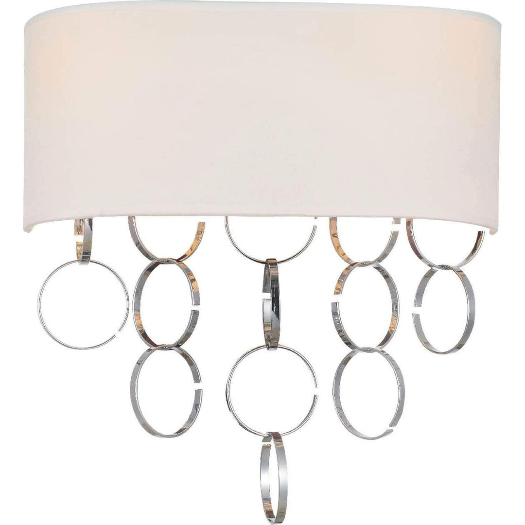 CWI Lighting Wall Sconces Chrome Chained 2 Light Wall Sconce with Chrome finish by CWI Lighting 5627W12C-A