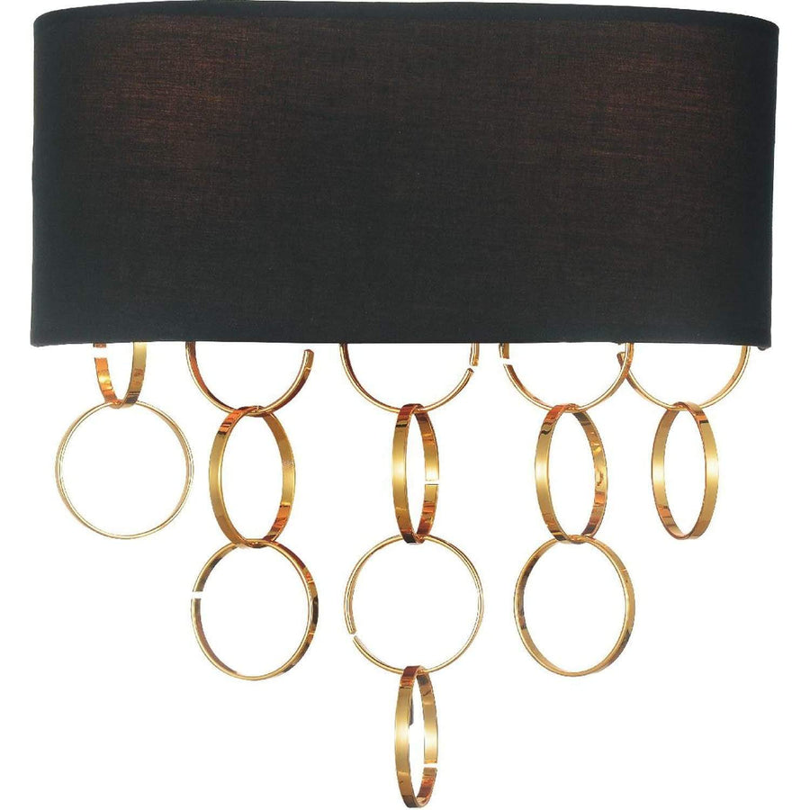 CWI Lighting Wall Sconces Gold Chained 2 Light Wall Sconce with Gold finish by CWI Lighting 5627W12G-A