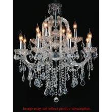 CWI Lighting Chandeliers Chrome Cher 12 Light Up Chandelier with Chrome finish by CWI Lighting 8412P30C-12 (Clear)