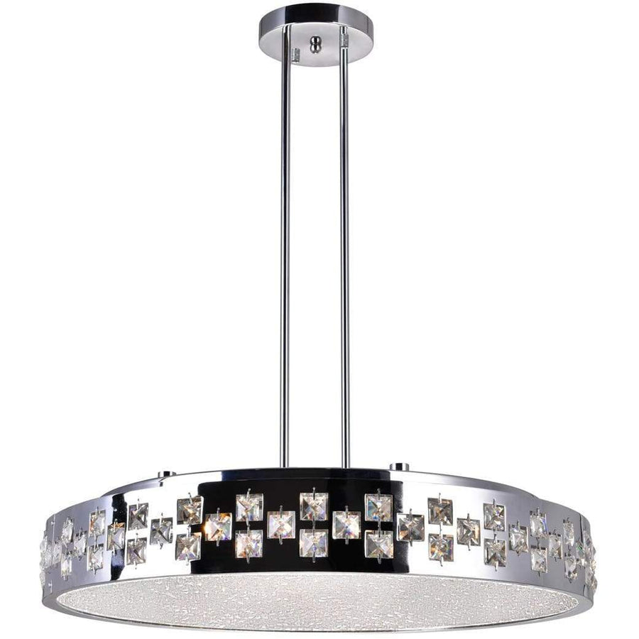 CWI Lighting Chandeliers Chrome / K9 Clear Cinderella 10 Light Down Chandelier with Chrome finish by CWI Lighting 5073P26C