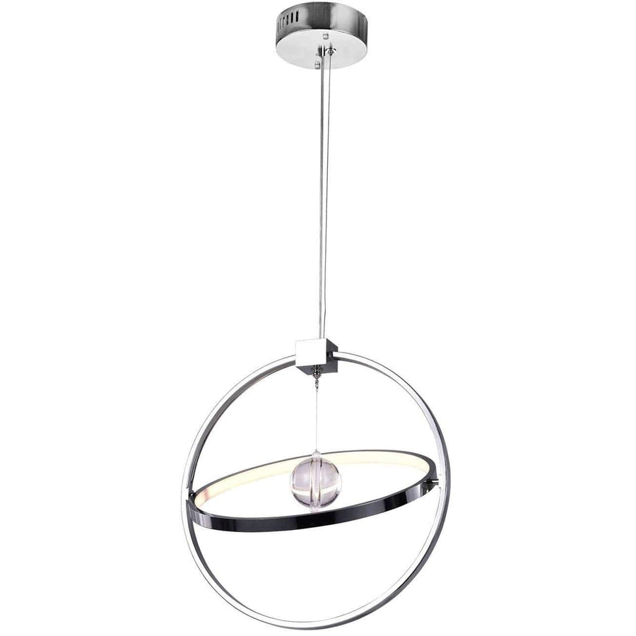 CWI Lighting Chandeliers Chrome Colette LED Chandelier with Chrome Finish by CWI Lighting 1054P17-601
