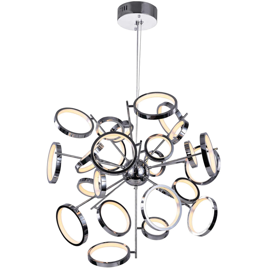 CWI Lighting Chandeliers Chrome Colette LED Chandelier with Chrome Finish by CWI Lighting 1054P31-601