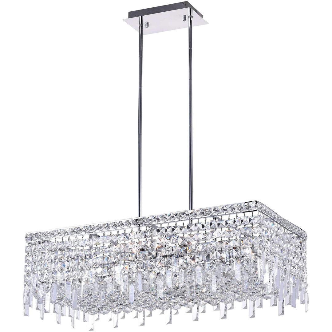 CWI Lighting Chandeliers Chrome / K9 Clear Colosseum 10 Light Down Chandelier with Chrome finish by CWI Lighting 8031P30C-RC