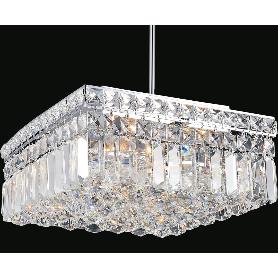 CWI Lighting Mini Chandeliers Chrome / K9 Clear Colosseum 4 Light Mini Chandelier with Chrome finish by CWI Lighting 8005P12C-S