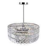 CWI Lighting Chandeliers Chrome / K9 Clear Colosseum 8 Light Down Chandelier with Chrome finish by CWI Lighting 8006P20C-R