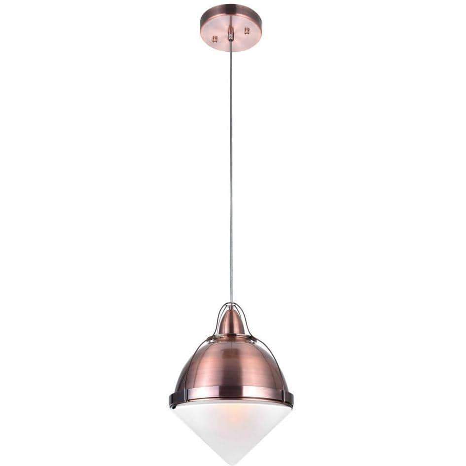 CWI Lighting Pendants Copper Cupola 1 Light Down Mini Pendant with Copper Finish by CWI Lighting 1124P9-1-622