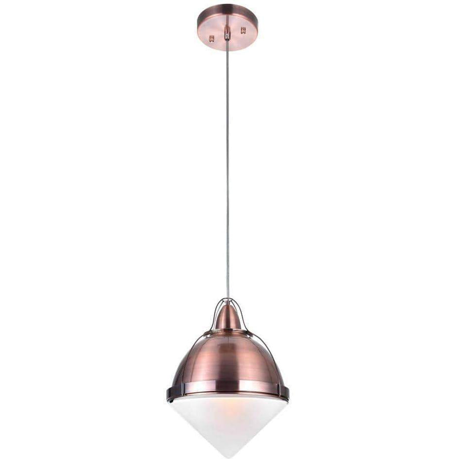 CWI Lighting Pendants Copper Cupola 1 Light Down Mini Pendant with Copper Finish by CWI Lighting 1124P9-1-622