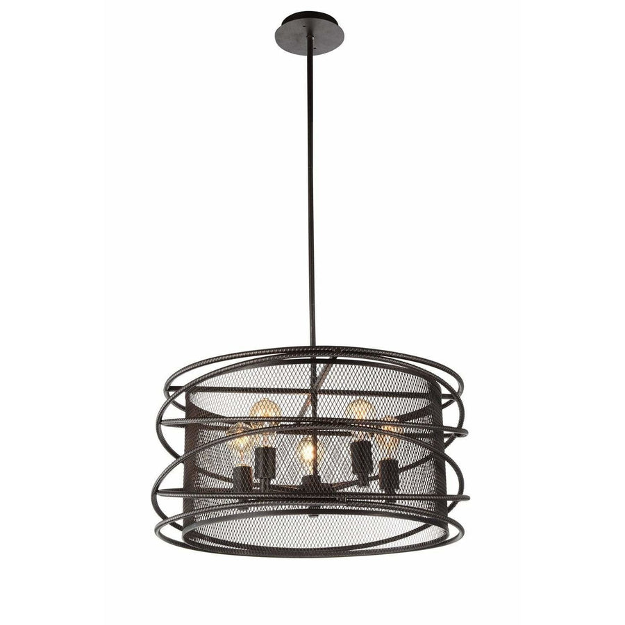CWI Lighting Pendants Brown Darya 5 Light Up Pendant with Brown finish by CWI Lighting 9700P22-5-197