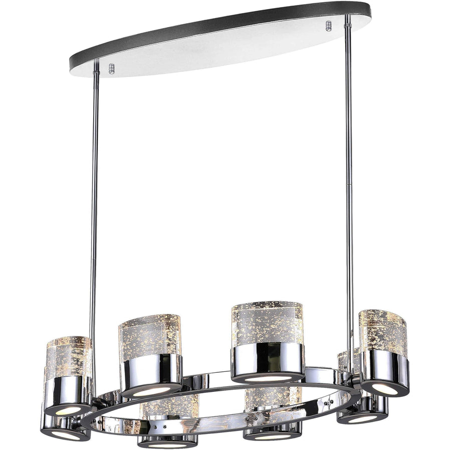 CWI Lighting Pool Table Lights Chrome Emmanuella 8 Light Chandelier with Chrome Finish by CWI Lighting 1061P31-8-601-O