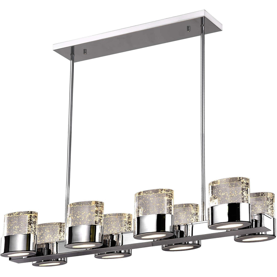 CWI Lighting Pool Table Lights Chrome Emmanuella 8 Light Chandelier with Chrome Finish by CWI Lighting 1061P34-8-601-RC
