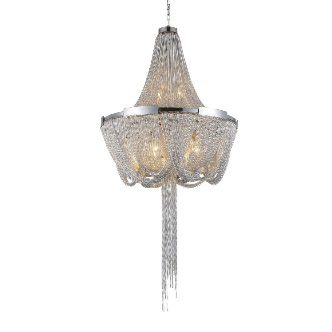 CWI Lighting Chandeliers Chrome Enchanted 6 Light Down Chandelier with Chrome finish by CWI Lighting 5653P20C