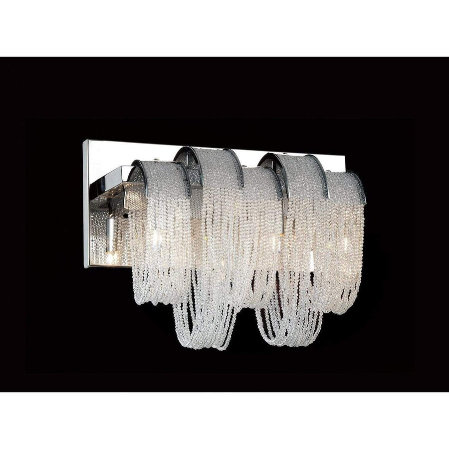 CWI Lighting Bathroom Lighting Chrome / K9 Clear Engaged 3 Light Vanity Light with Chrome finish by CWI Lighting 5615W13C