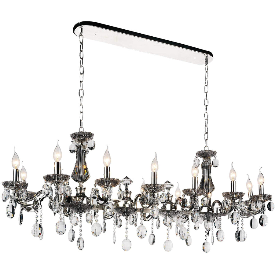 CWI Lighting Chandeliers Chrome / K9 Clear Flawless 14 Light Up Chandelier with Chrome finish by CWI Lighting 2016P54C-14