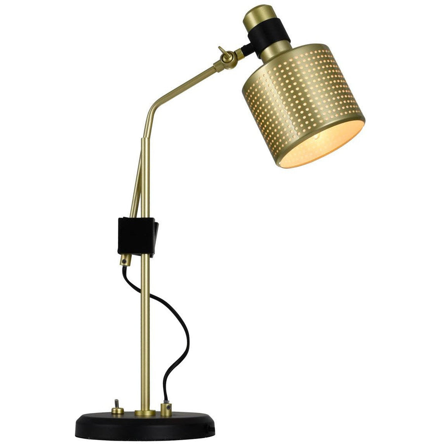 CWI Lighting Table Lamps Pearl Gold Forate 1 Light Table Lamp with Pearl Gold Finish by CWI Lighting 1144T15-1-270