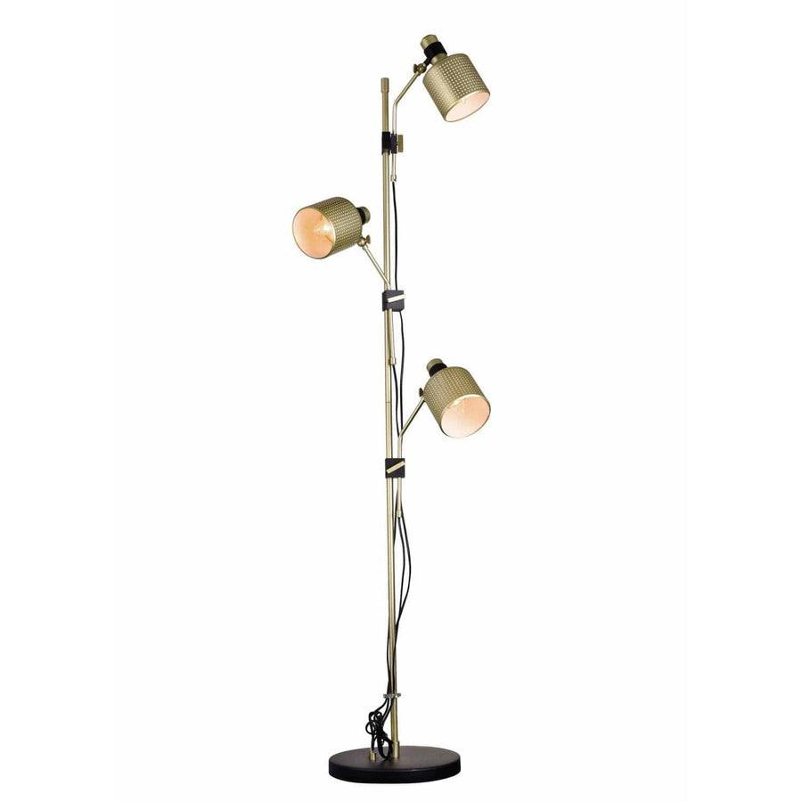 CWI Lighting Floor Lamps Pearl Gold Forate 3 Light Floor Lamp with Pearl Gold Finish by CWI Lighting 1144F21-3-270
