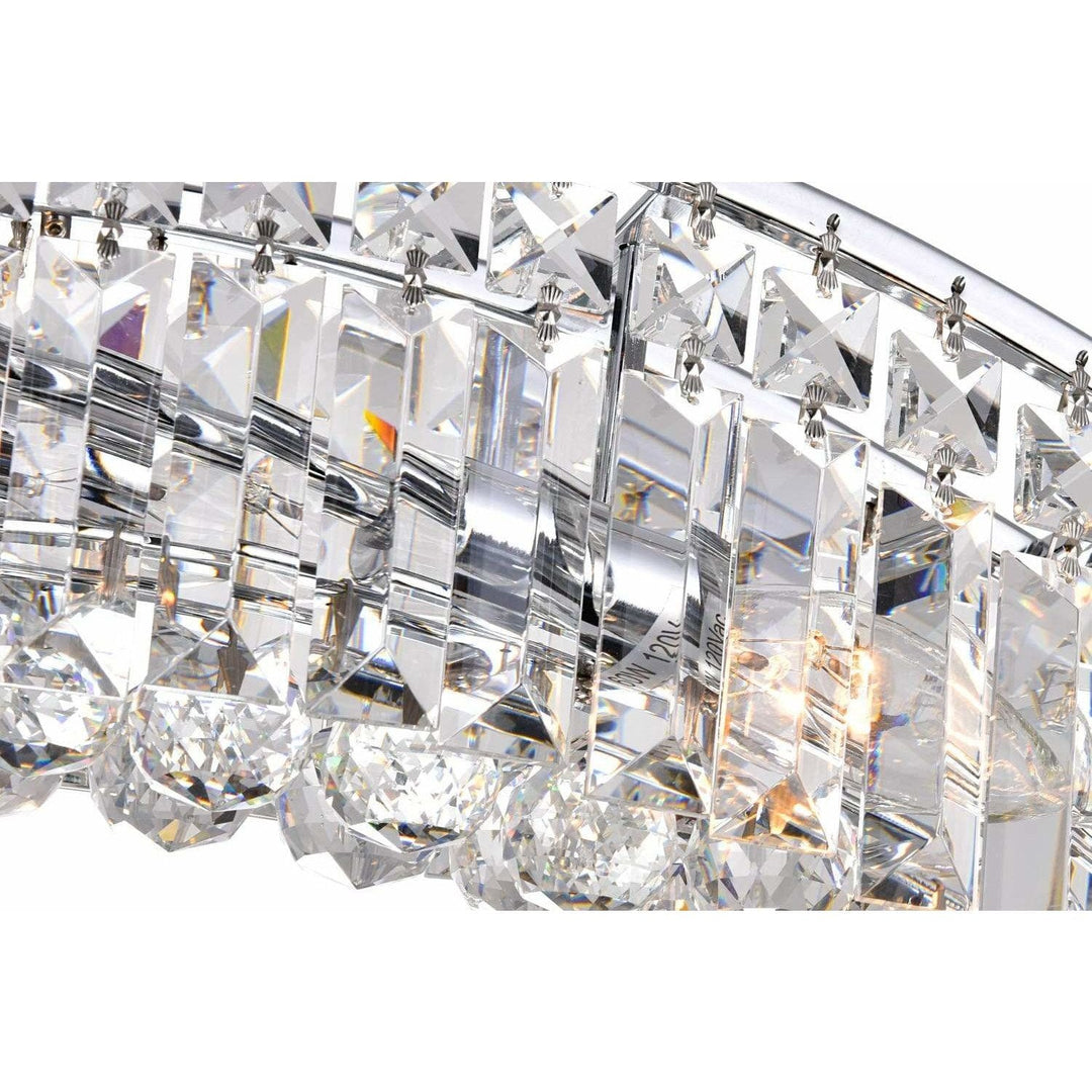 CWI Lighting Chandeliers Chrome / K9 Clear Glamorous 7 Light Down Chandelier with Chrome finish by CWI Lighting 8004P36C-B (clear)