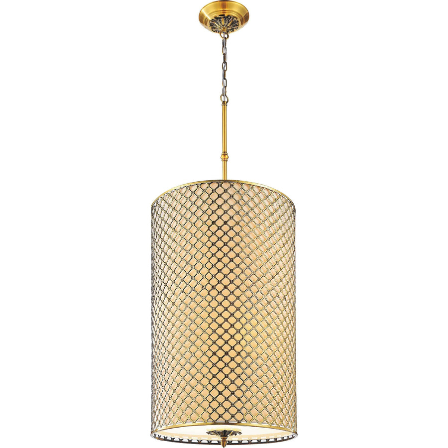 CWI Lighting Chandeliers French Gold Gloria 8 Light Drum Shade Chandelier with French Gold finish by CWI Lighting 9835P18-8-605