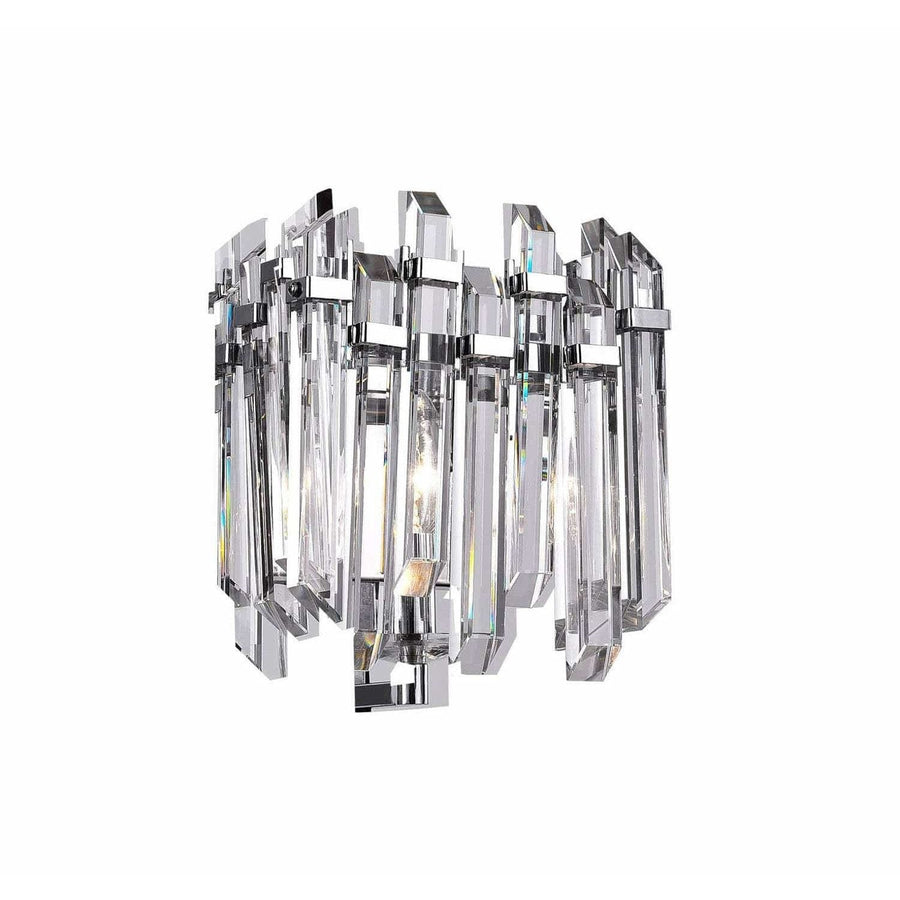 CWI Lighting Wall Sconces Chrome / K9 Clear Henrietta 1 Light Wall Sconce with Chrome Finish by CWI Lighting 1065W8-1-601
