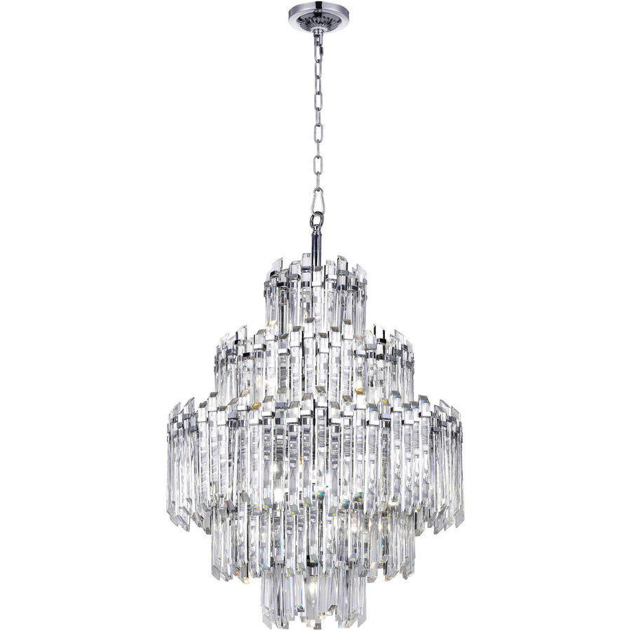 CWI Lighting Chandeliers Chrome / K9 Clear Henrietta 15 Light Chandelier with Chrome Finish by CWI Lighting 1065P28-15-601