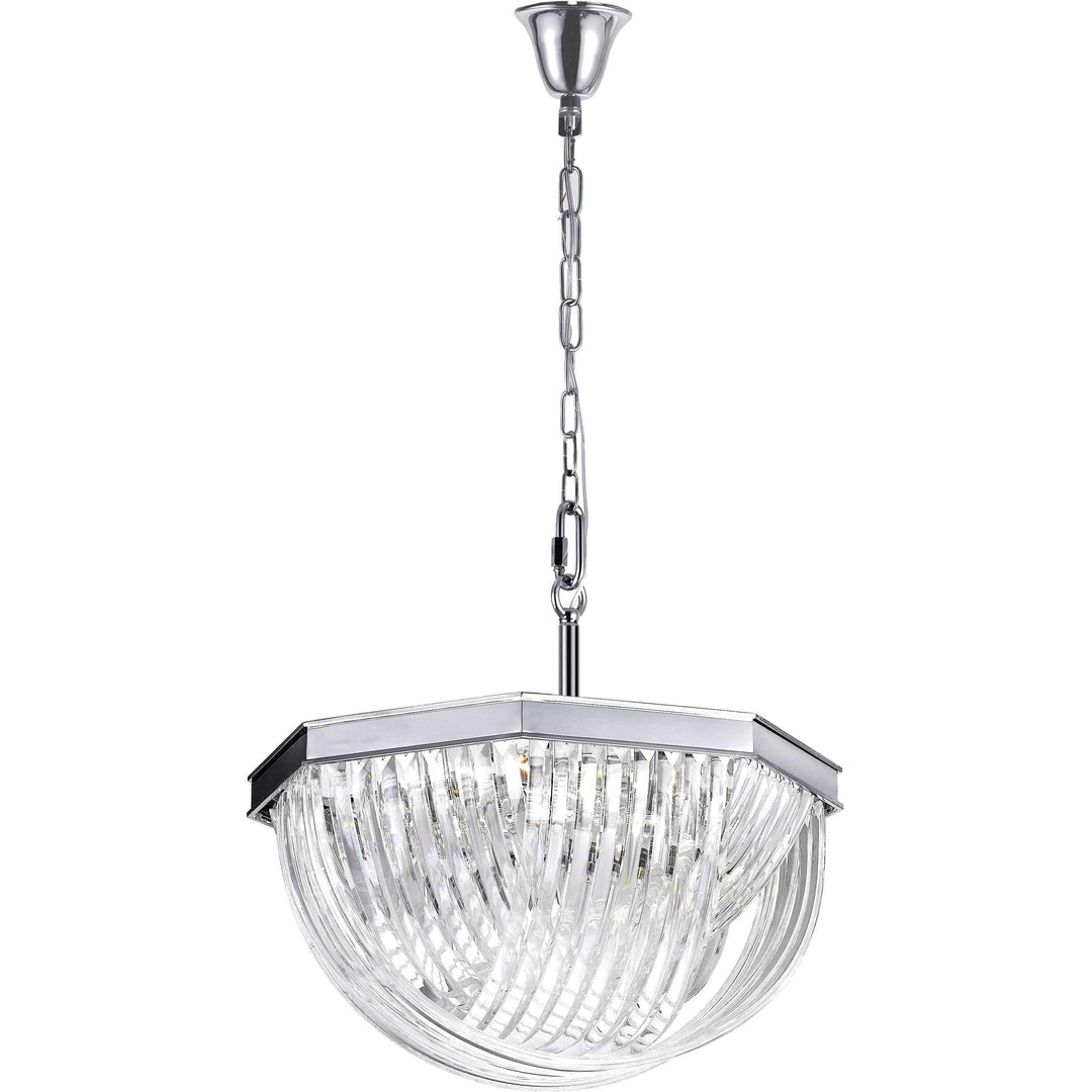 CWI Lighting Chandeliers Chrome / K9 Clear Isabella 8 Light Chandelier with Chrome Finish by CWI Lighting 1091P21-8-601