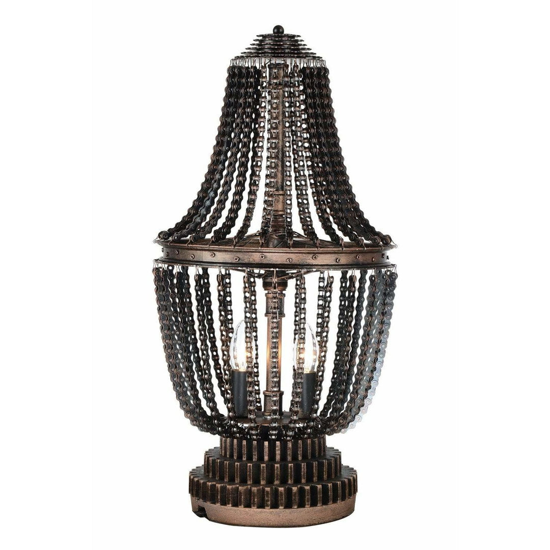 CWI Lighting Table Lamps Antique Bronze Kala 2 Light Table Lamp with Antique Bronze finish by CWI Lighting 9727T13-2-211