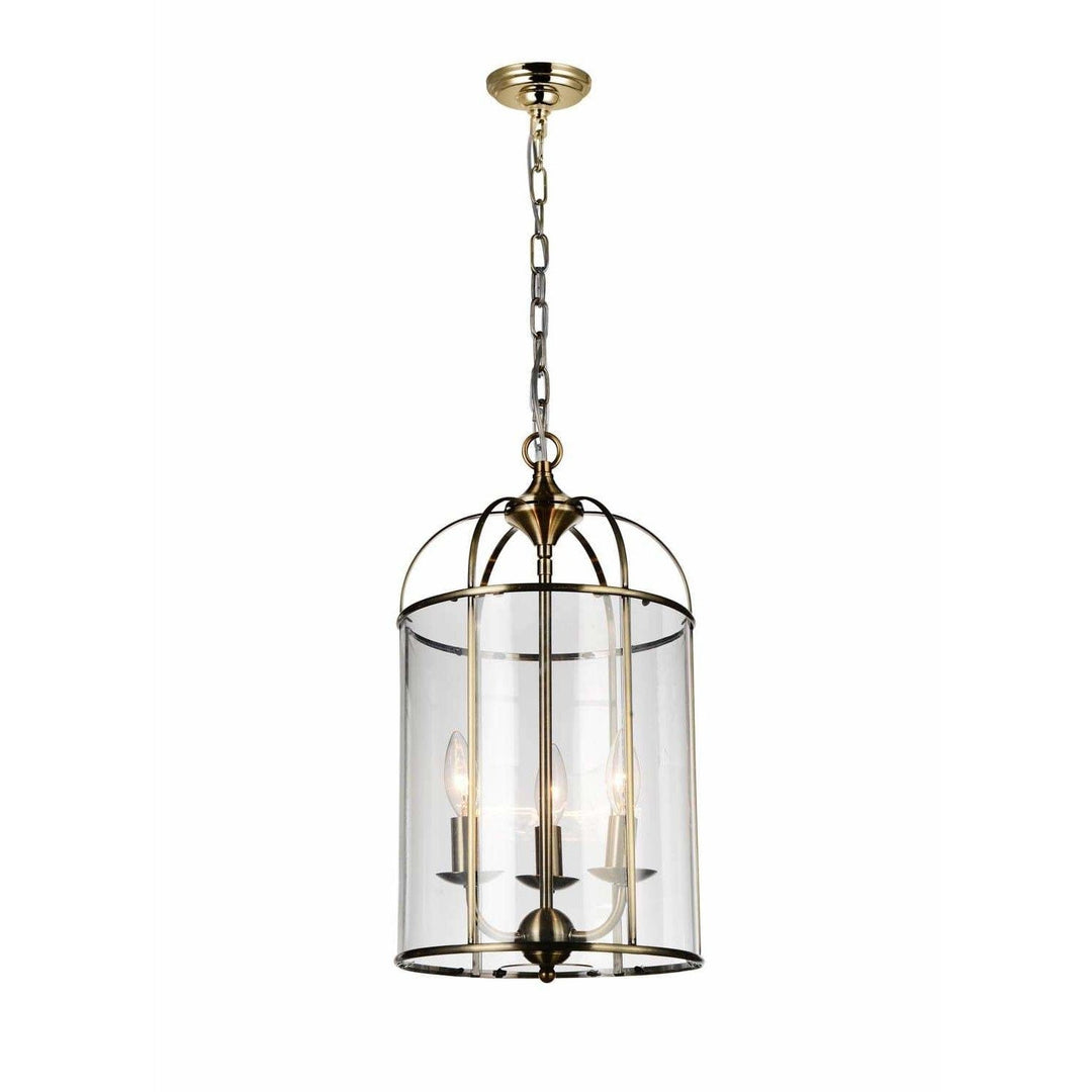 CWI Lighting Chandeliers Antique Bronze / Clear Kalu 3 Light Up Chandelier with Antique Bronze finish by CWI Lighting 9912P11-3-604