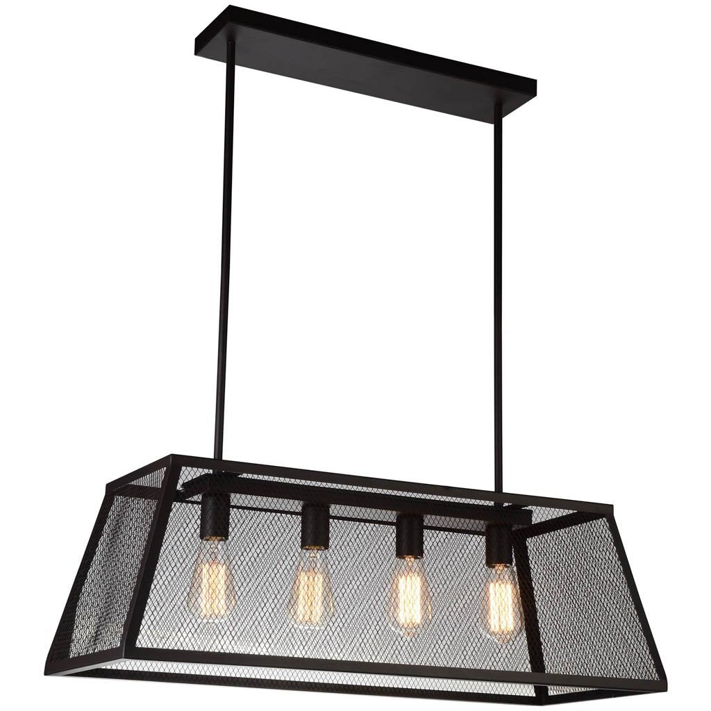 CWI Lighting Chandeliers Black Macleay 4 Light Down Chandelier with Black finish by CWI Lighting 9601P31-4-101-A