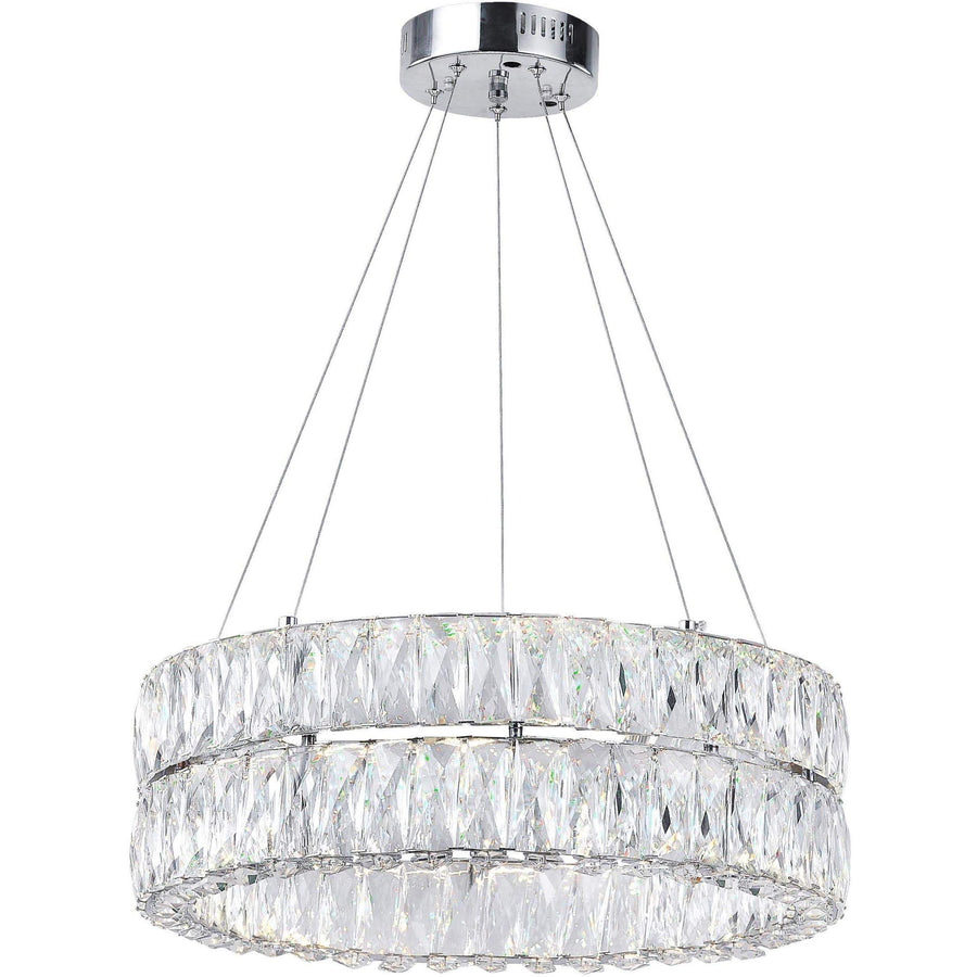 CWI Lighting Chandeliers Chrome / K9 Clear Madeline LED Chandelier with Chrome Finish by CWI Lighting 1044P20-601-R-2C
