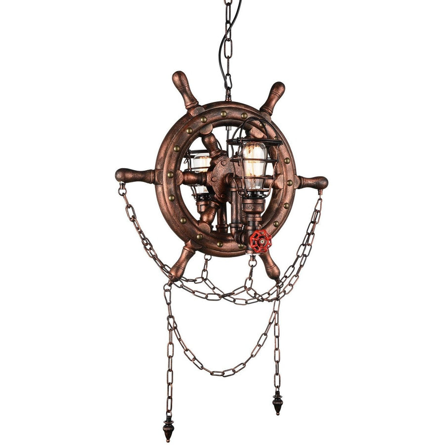 CWI Lighting Chandeliers Speckled copper Manor 2 Light Up Chandelier with Speckled copper finish by CWI Lighting 9718P22-2-210-B