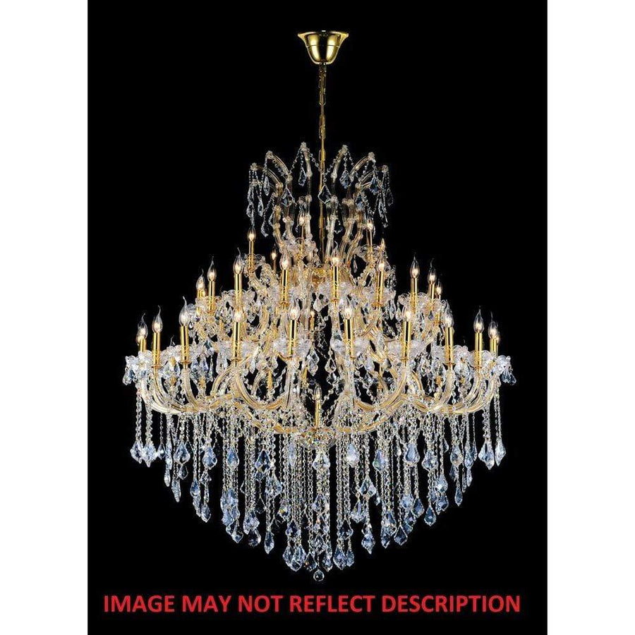 CWI Lighting Chandeliers Chrome / K9 Clear Maria Theresa 49 Light Up Chandelier with Chrome finish by CWI Lighting 8318P60C-49 (Clear)-A