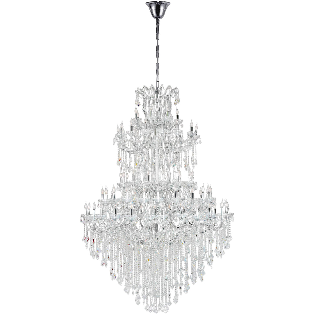 CWI Lighting Chandeliers Chrome / K9 Clear Maria Theresa 84 Light Up Chandelier with Chrome finish by CWI Lighting 8318P70C-84 (Clear)-A
