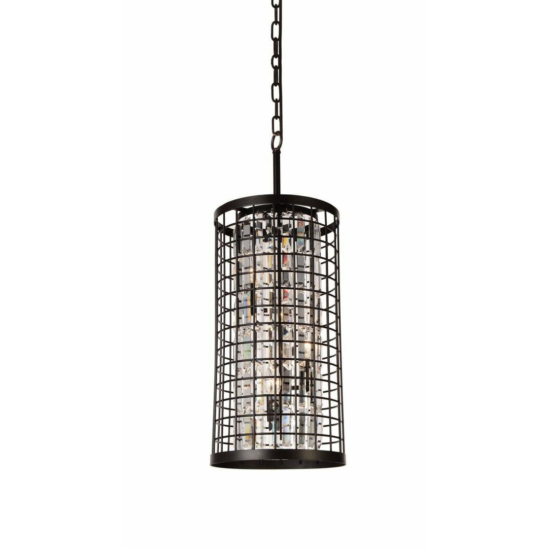 CWI Lighting Chandeliers Brown / K9 Clear Meghna 4 Light Up Chandelier with Brown finish by CWI Lighting 9697P11-4-192