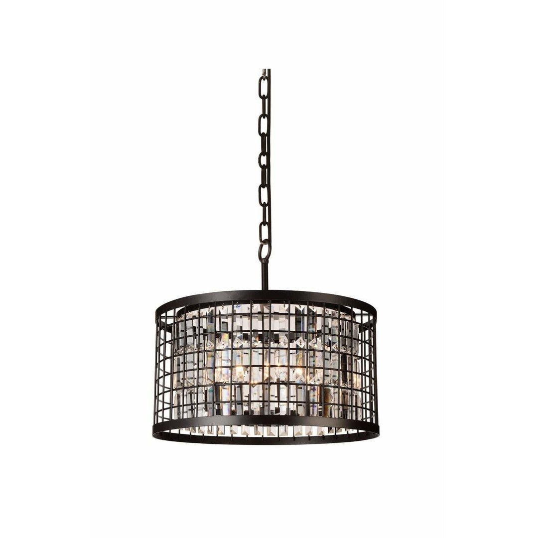 CWI Lighting Chandeliers Brown / K9 Clear Meghna 6 Light Up Chandelier with Brown finish by CWI Lighting 9697P20-6-192
