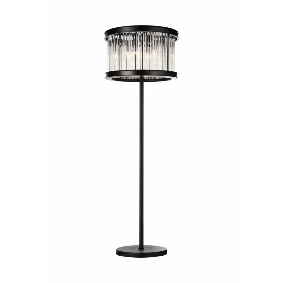 CWI Lighting Floor Lamps Black / K9 Clear Mira 6 Light Floor Lamp with Black finish by CWI Lighting 9861F18-6-101