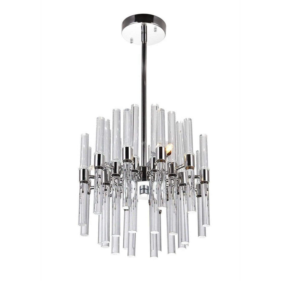 CWI Lighting Chandeliers Polished Nickel Miroir 3 Light Mini Chandelier with Polished Nickel Finish by CWI Lighting 1137P10-3-613