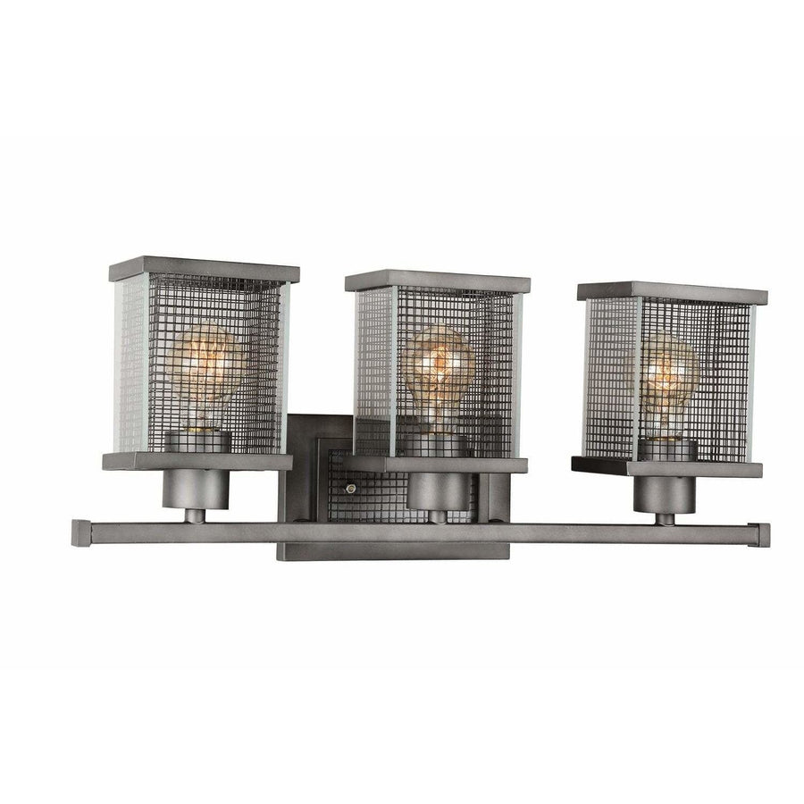 CWI Lighting Wall Sconces Black Silver / Clear Monroe 3 Light Wall Sconce with Black Silver finish by CWI Lighting 9920W22-3-214