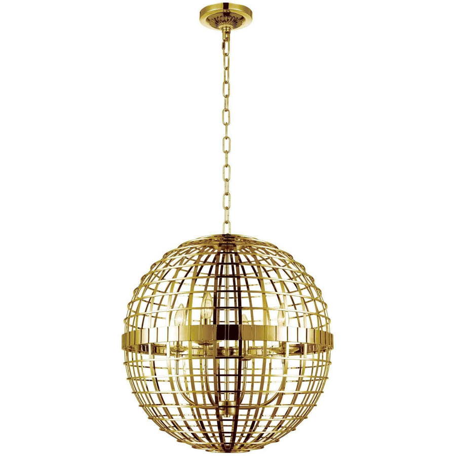 CWI Lighting Chandeliers Gold Niya 4 Light Chandelier with Gold finish by CWI Lighting 9974P16-4-608