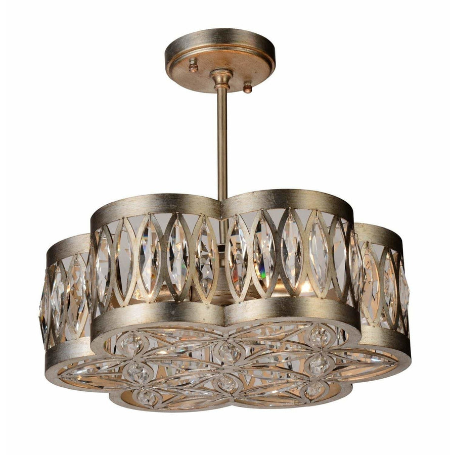 CWI Lighting Chandeliers Champagne / K9 Clear Nova 6 Light Chandelier with Champagne finish by CWI Lighting 9906P16-6-208