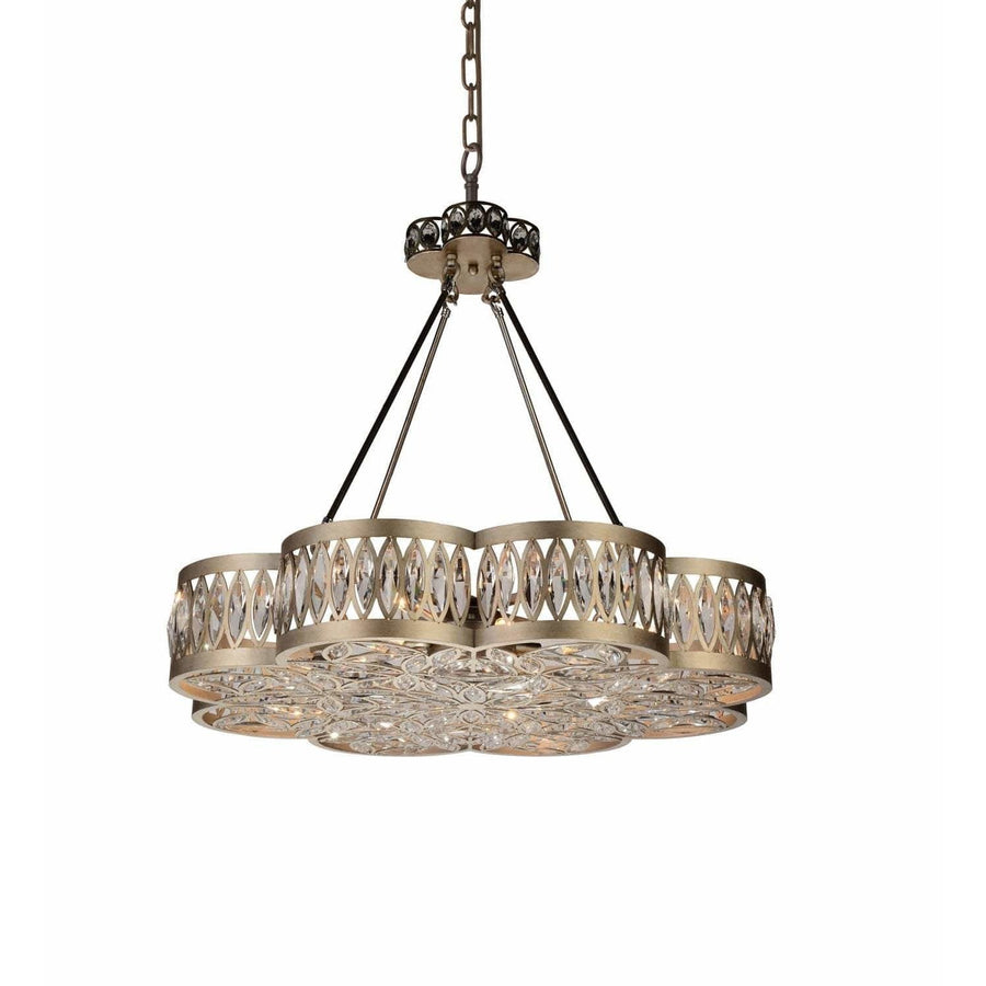 CWI Lighting Chandeliers Champagne / K9 Clear Nova 8 Light Chandelier with Champagne finish by CWI Lighting 9906P31-8-208