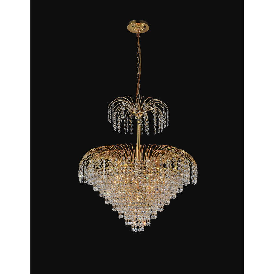 CWI Lighting Chandeliers Gold Palm Tree 11 Light Down Chandelier with Gold finish by CWI Lighting 8011P24G