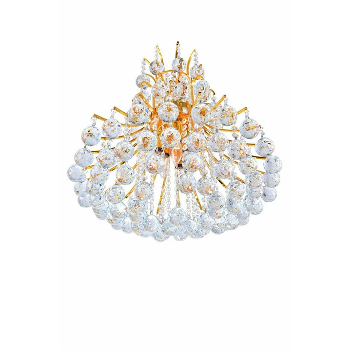 CWI Lighting Chandeliers Gold / K9 Clear Princess 8 Light Down Chandelier with Gold finish by CWI Lighting 8012P20G