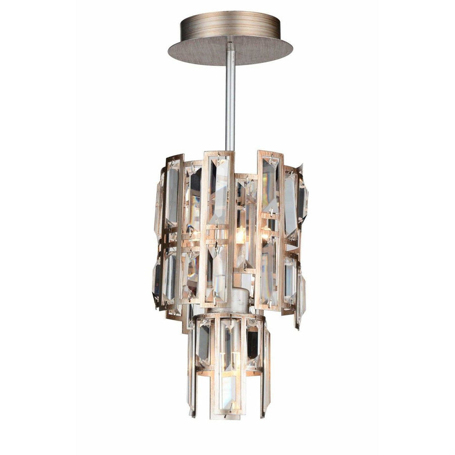 CWI Lighting Chandeliers Champagne / K9 Clear Quida 3 Light Down Chandelier with Champagne finish by CWI Lighting 9903P6-3-193