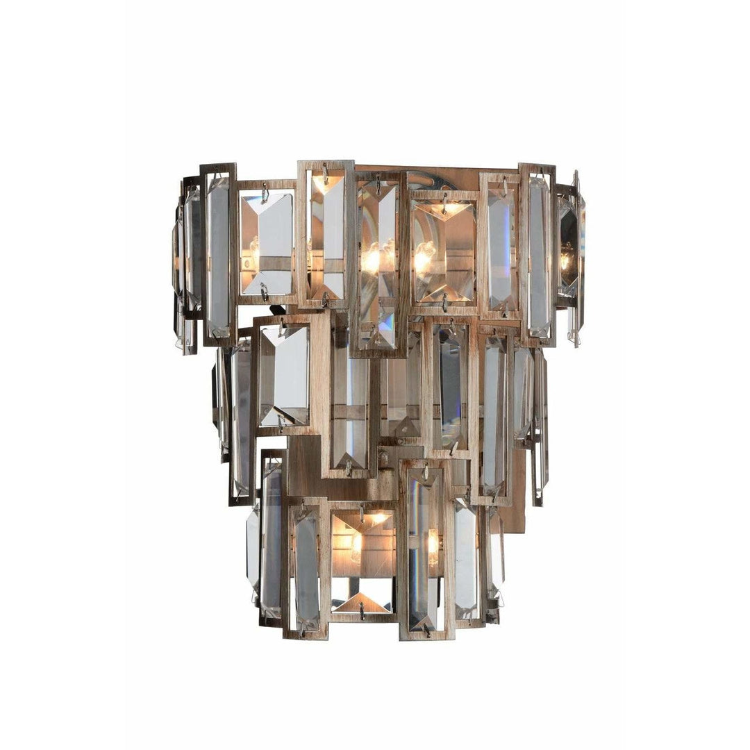 CWI Lighting Wall Sconces Champagne / K9 Clear Quida 3 Light Wall Sconce with Champagne finish by CWI Lighting 9903W10-3-193